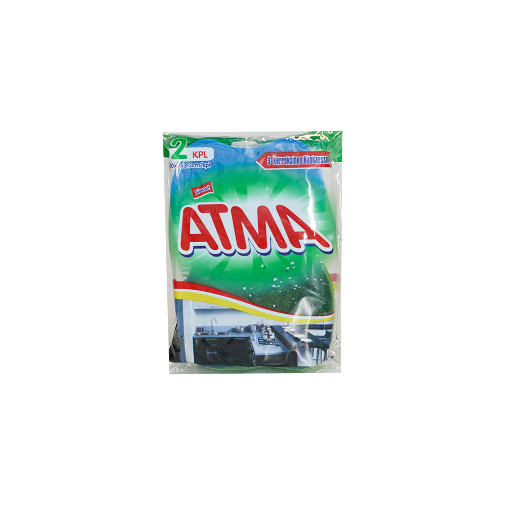 ATMA 3-layers scourer sponge 2 pcs